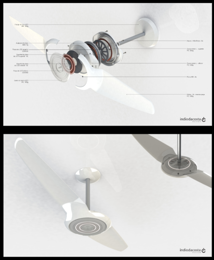 IC AIR — exploded view and DFM renders